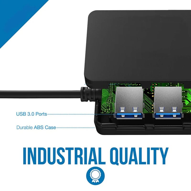 Hub USB la 4x USB 3.0 Techsuit QuantumNode H15