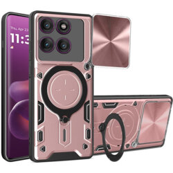 Husa Motorola Edge 60 Pro Techsuit CamGuard Pro, roz auriu