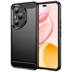 Husa Honor 400 Pro Techsuit Carbon Silicone, negru