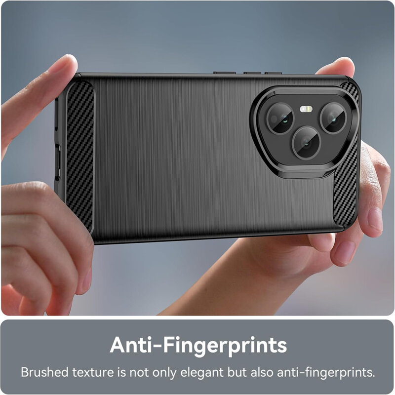 Husa Honor 400 Pro Techsuit Carbon Silicone, negru