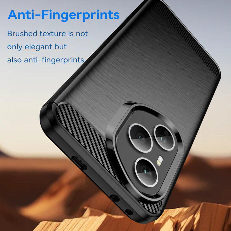 Husa Honor 400 Pro Techsuit Carbon Silicone, negru