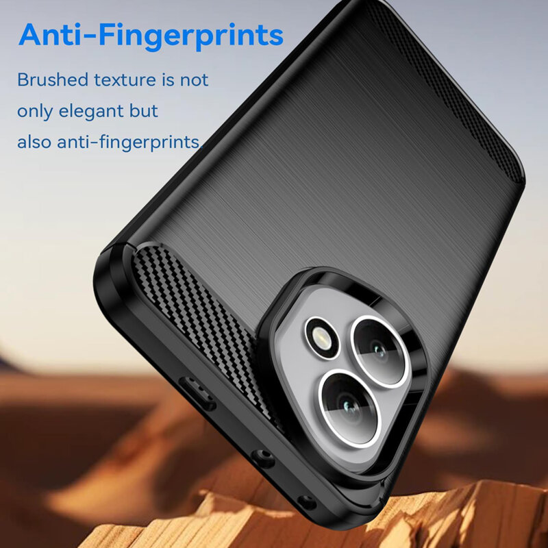 Husa Honor 400 Techsuit Carbon Silicone, negru