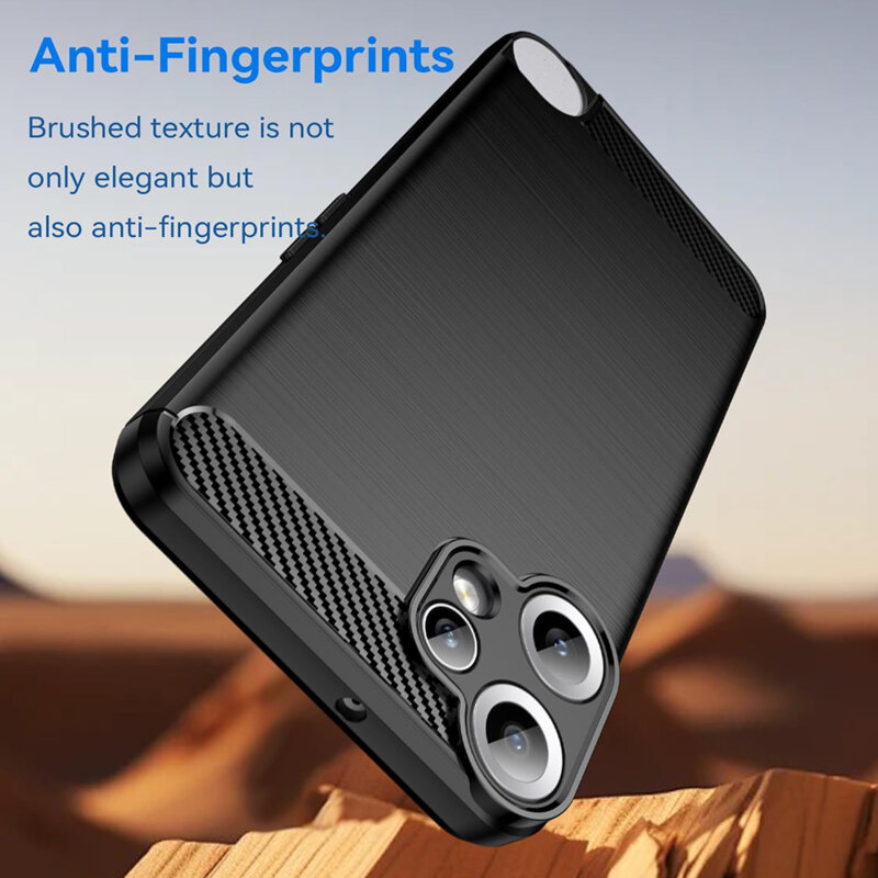Husa Nothing CMF Phone 2 Pro Techsuit Carbon Silicone, negru