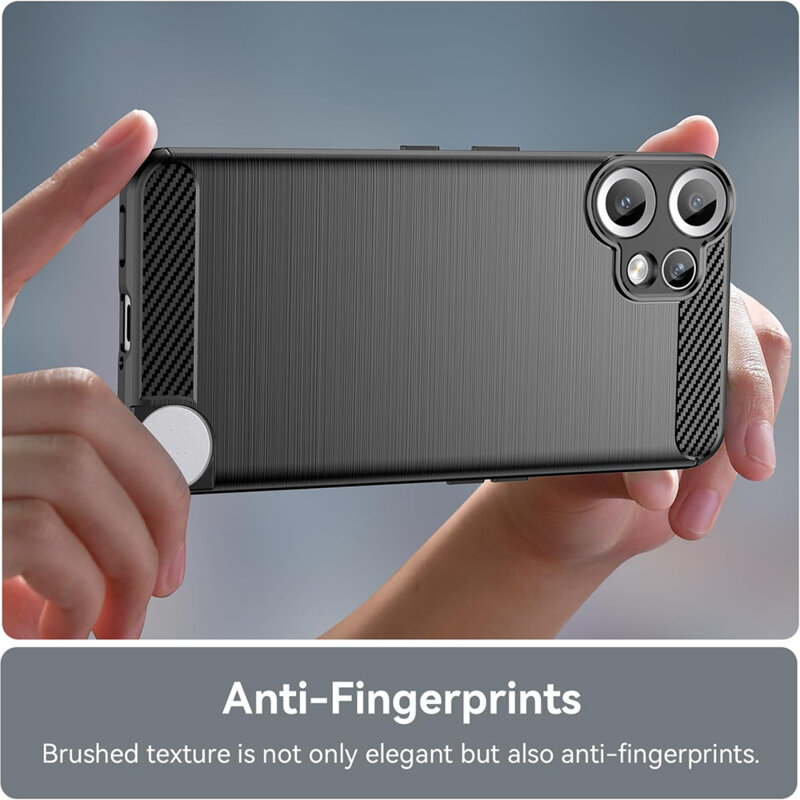 Husa Nothing CMF Phone 2 Pro Techsuit Carbon Silicone, negru