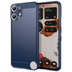 Husa Nothing CMF Phone 2 Pro Techsuit Carbon Silicone, albastru