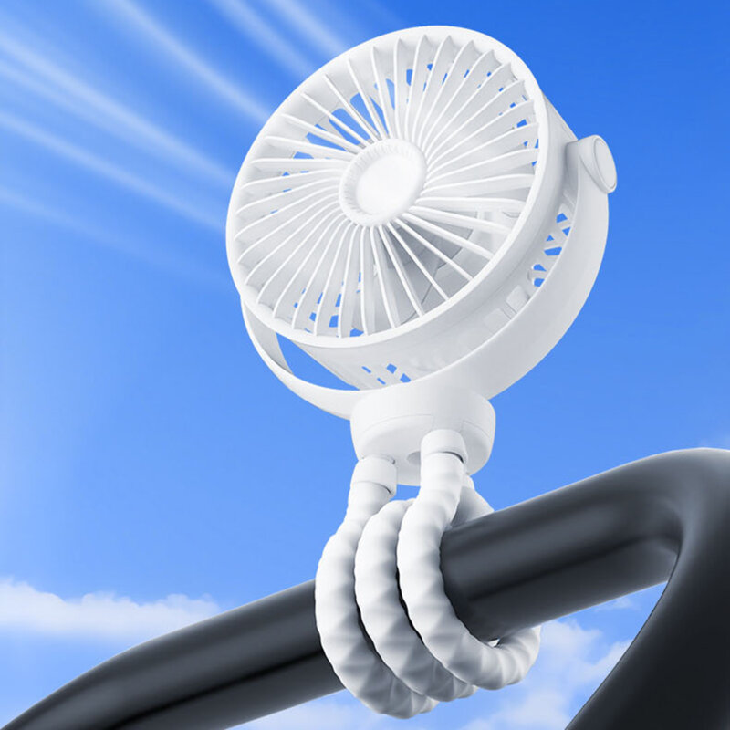 Ventilator portabil pentru carucior Techsuit, negru, VP1