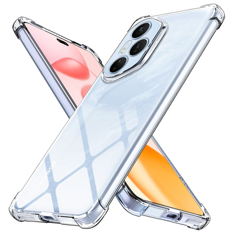 Husa Honor 400 Pro Techsuit Shockproof Clear Silicone, transparenta