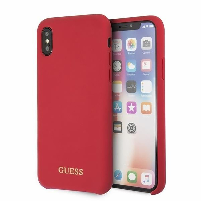 Bumper iPhone XS Guess Silicone - Red GUHCPXLSGLRE