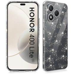 Husa sclipici Honor 400 Lite Techsuit SparkleSkin, transparenta