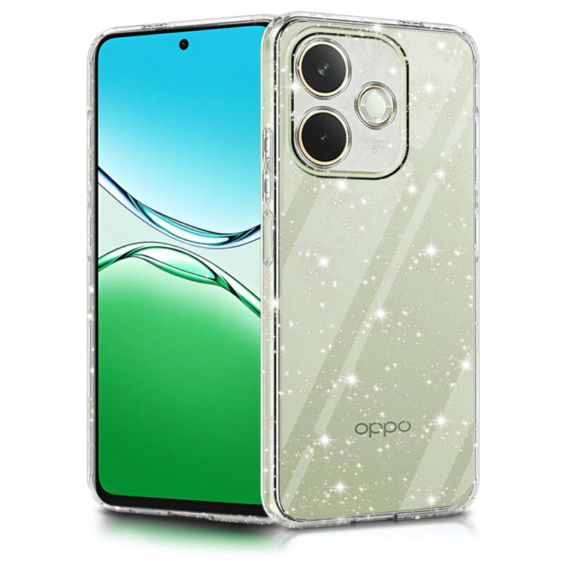 Husa sclipici Oppo A5 Pro 4G Techsuit SparkleSkin, transparenta