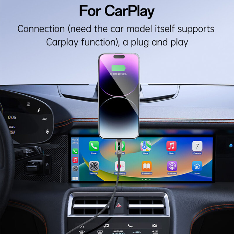 Cablu de date Lightning, 27W, 3A, 1.2m Yesido, CA199, negru