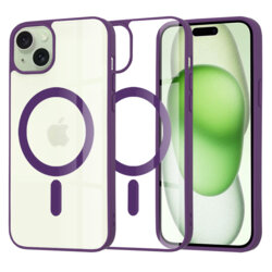 Husa iPhone 15 Plus Techsuit MagSafe, mov