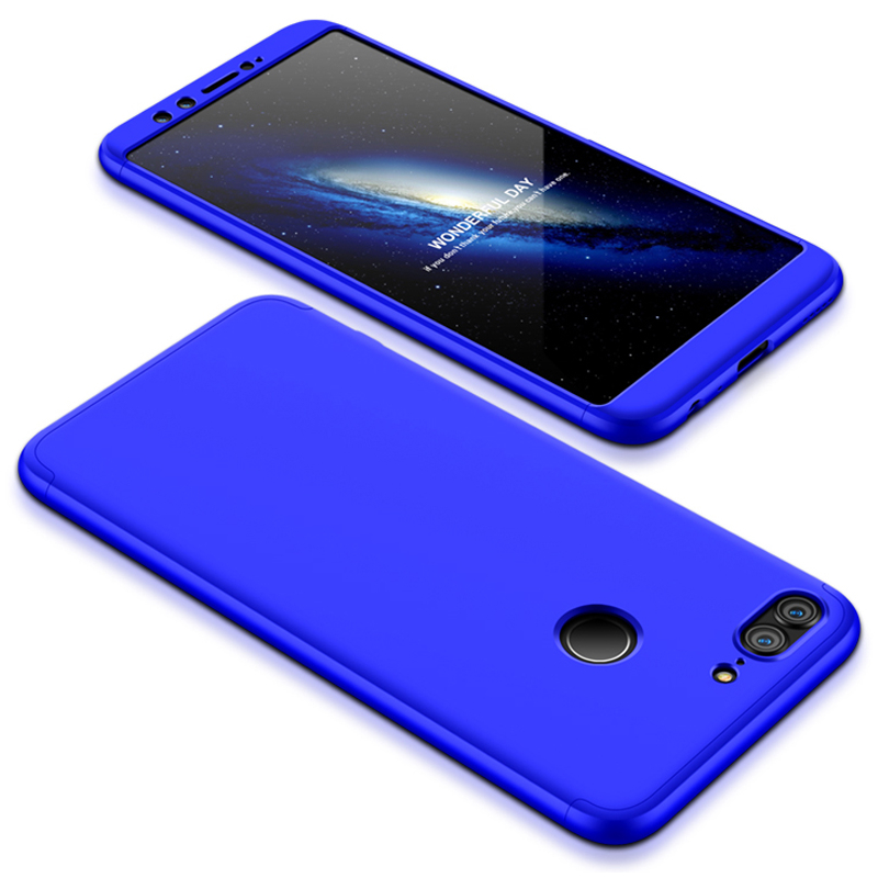 Husa Huawei Honor 9 Lite GKK 360 Full Cover Albastru