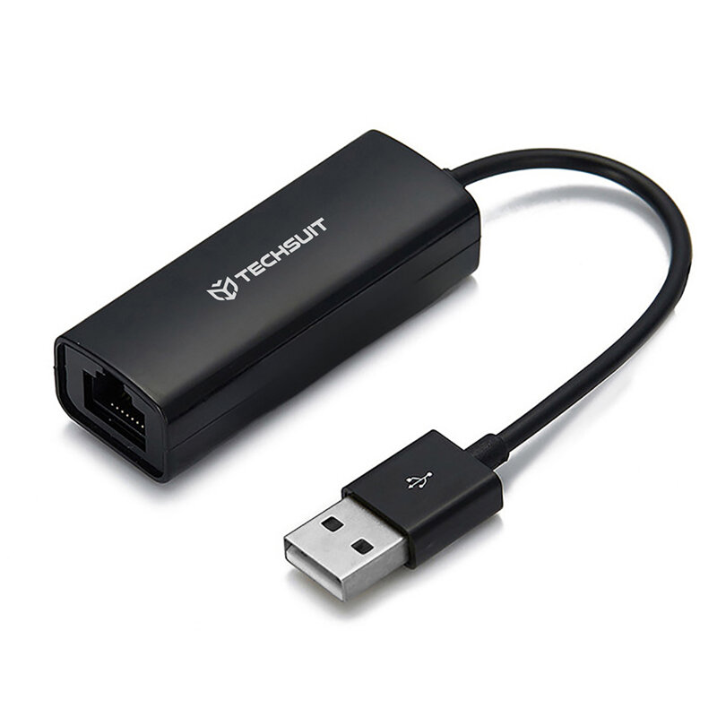 Adaptor USB Male la RJ45 LAN Port Female 100Mbps Techsuit AC19