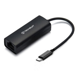 Adaptor USB-C Male la RJ45 LAN Port Female 100Mbps Techsuit AC20