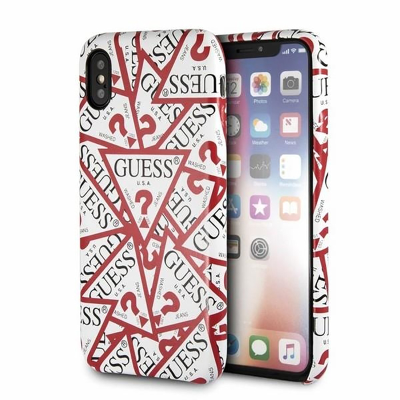 Bumper iPhone XS Guess Triangle - White GUHCPXPMPT