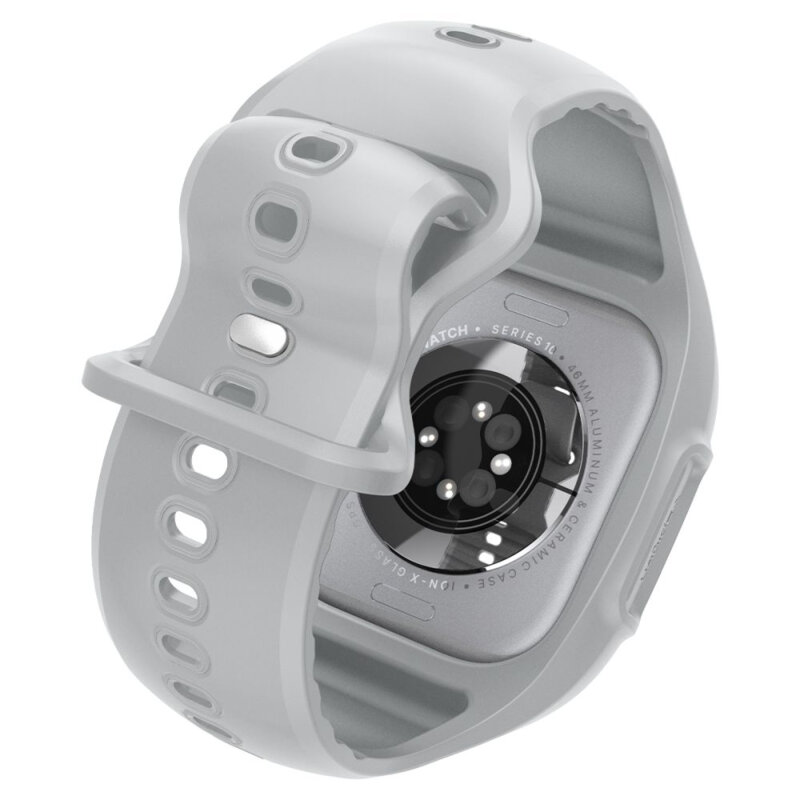 Husa Apple Watch 10 46mm Spigen Liquid Air Pro, gri