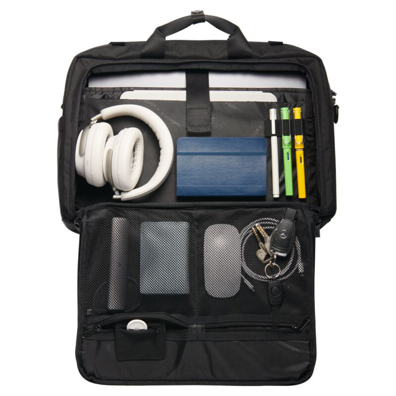 Geanta pentru laptop business cu maner Spigen, KD300, negru