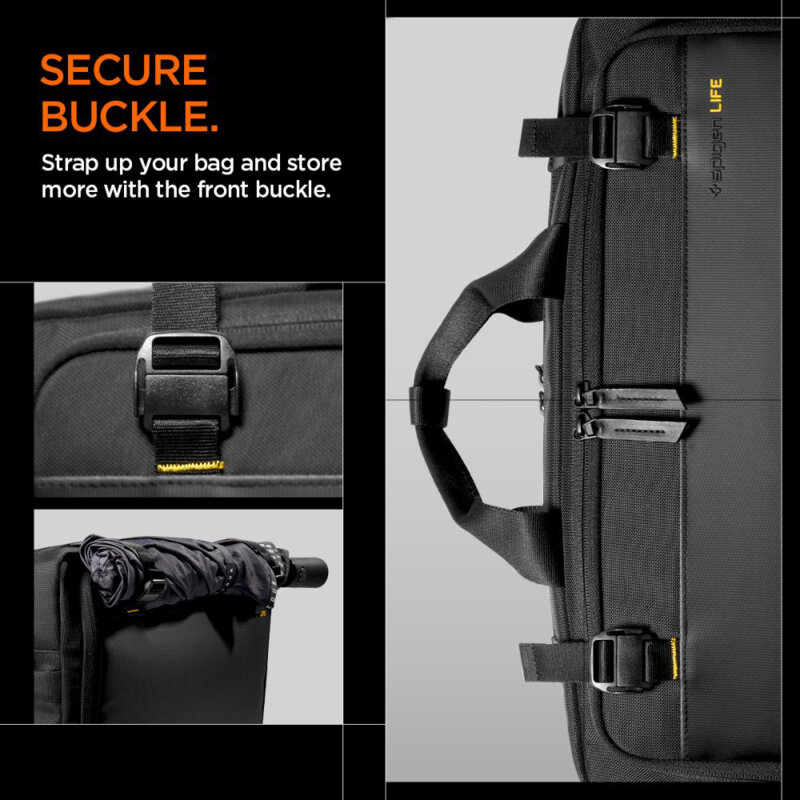 Geanta pentru laptop business cu maner Spigen, KD300, negru