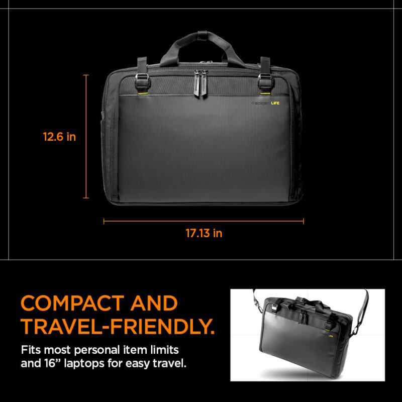 Geanta pentru laptop business cu maner Spigen, KD300, negru
