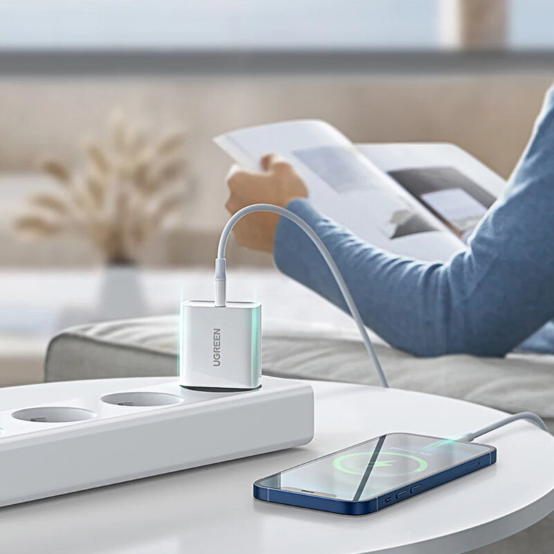 Incarcator retea tip C Quick Charge Ugreen, 60450, 20W, alb