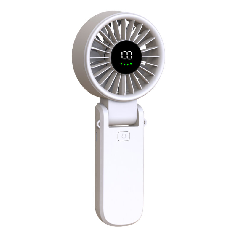 Ventilator de mana portabil premium Type-C Techsuit A10, alb