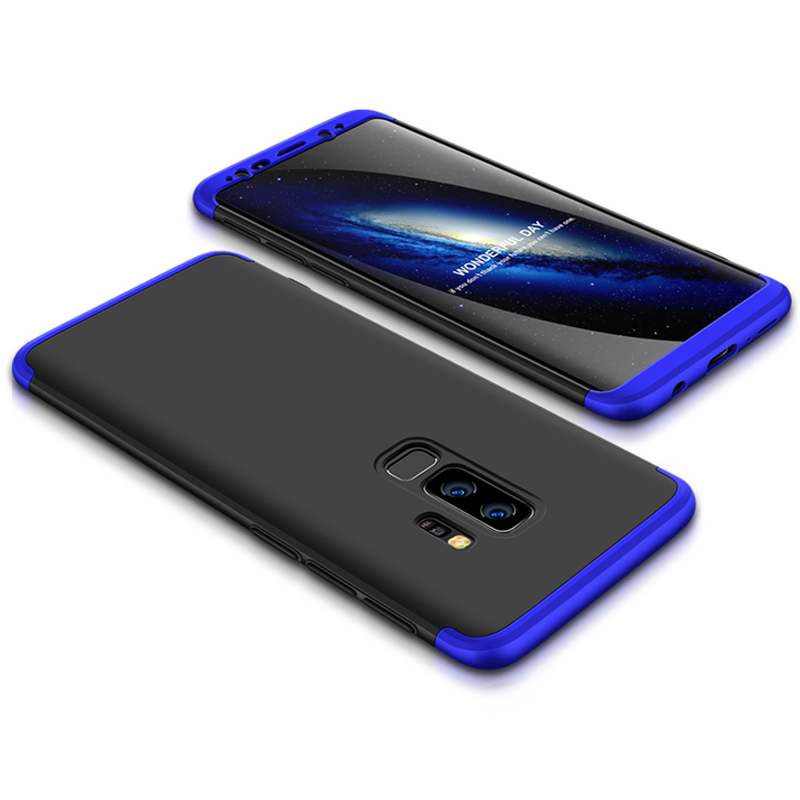 Husa Samsung Galaxy S9 Plus GKK 360 Full Cover Negru-Albastru