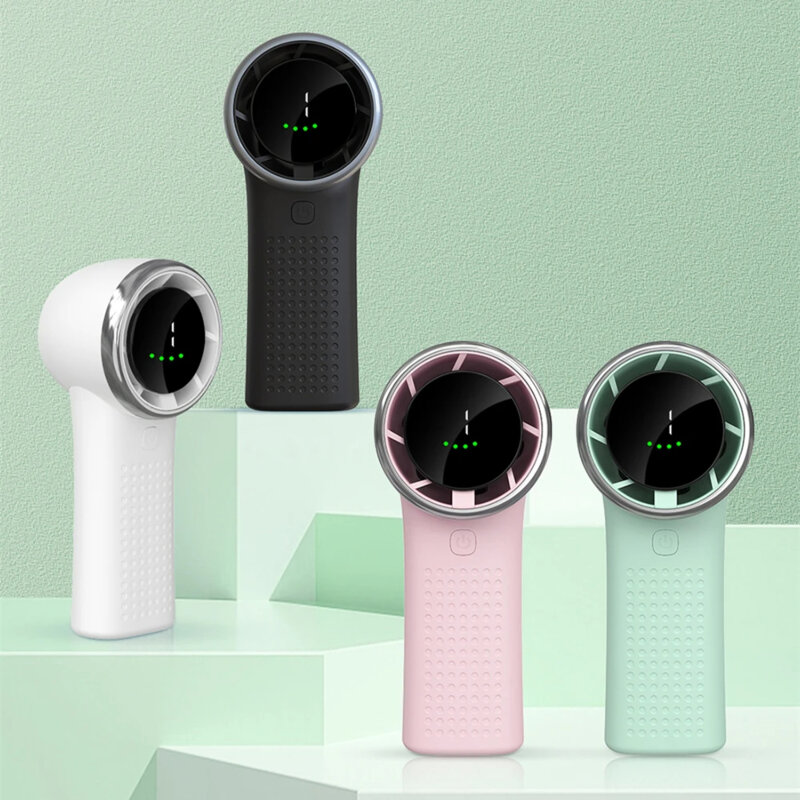 Ventilator de mana portabil premium Type-C Techsuit A8, verde