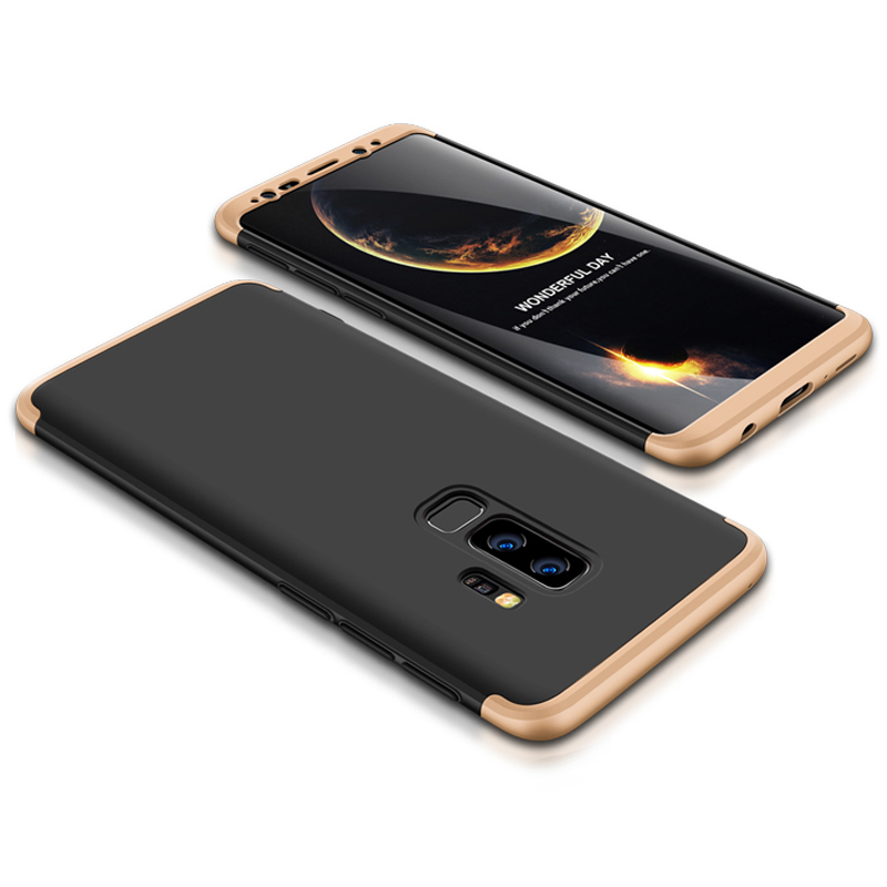 Husa Samsung Galaxy S9 Plus GKK 360 Full Cover Negru-Auriu
