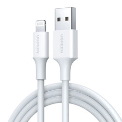 Cablu incarcare iPhone Ugreen, 480Mbps, 1m, alb, 20728