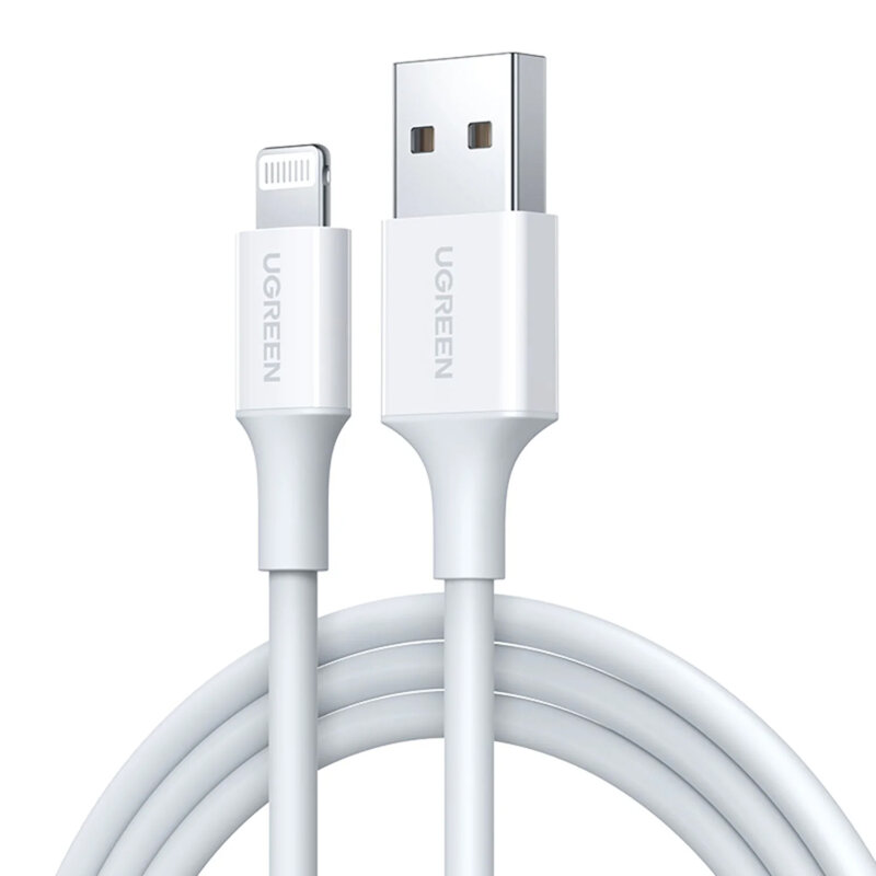Cablu incarcare iPhone Ugreen, 480Mbps, 1m, alb, 20728