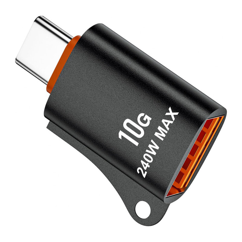 Adaptor OTG premium USB la Type-C 10Gbps, 240W Techsuit A1