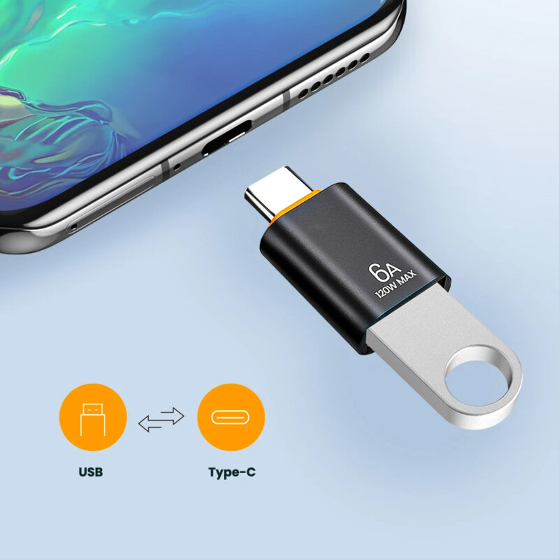 Adaptor OTG premium USB la Type-C, 5Gbps, 6A Techsuit A2