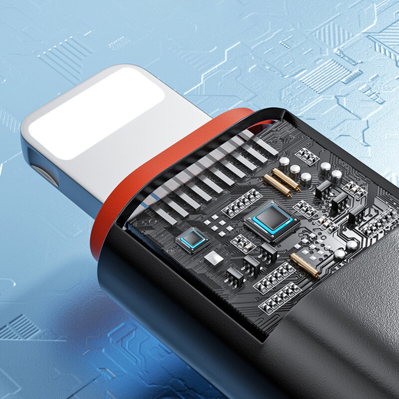 Adaptor OTG premium Type-C la Lightning PD20W Techsuit A3, negru