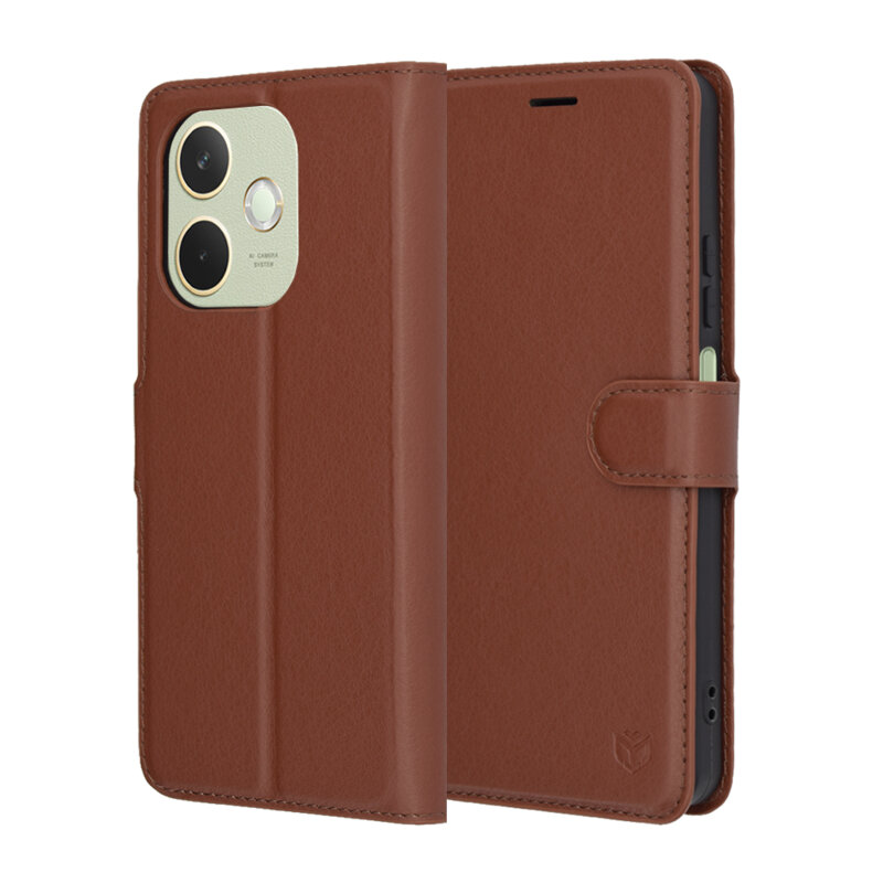 Husa Oppo A5 Pro 4G Techsuit Leather Folio, maro