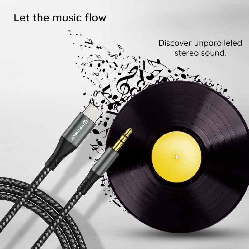 Cablu audio premium Type-C cu cip DAC Techsuit NexaSound AC16, 1m