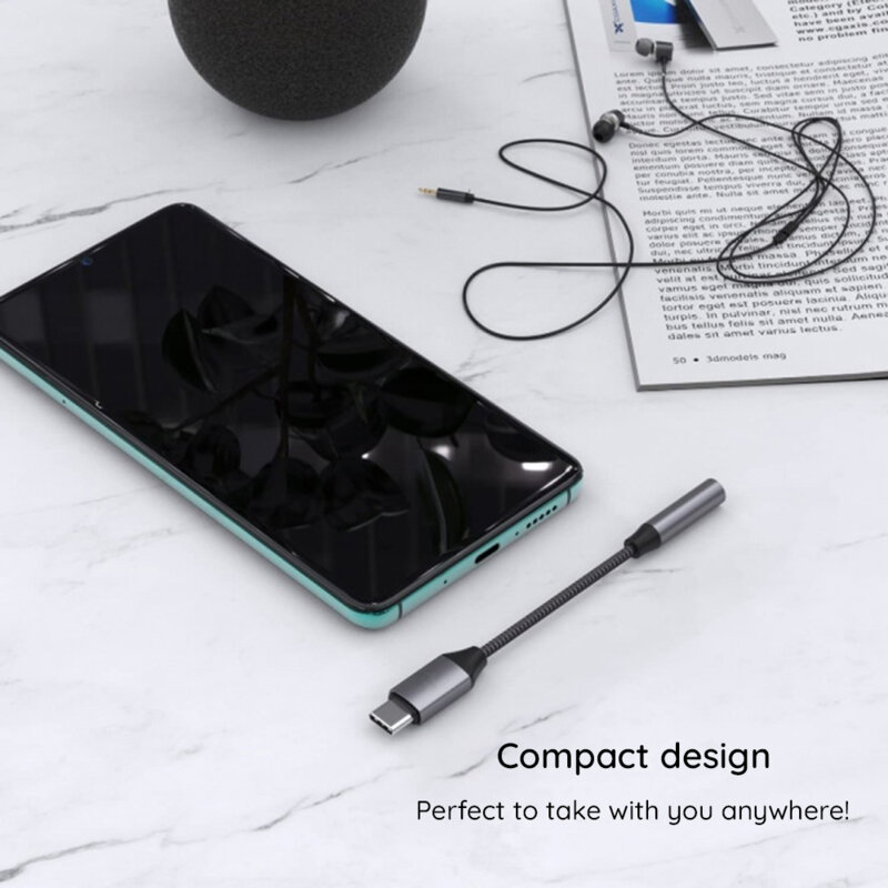 Adaptor audio premium, cablu AUX 3A Techsuit MusicDoX AC8