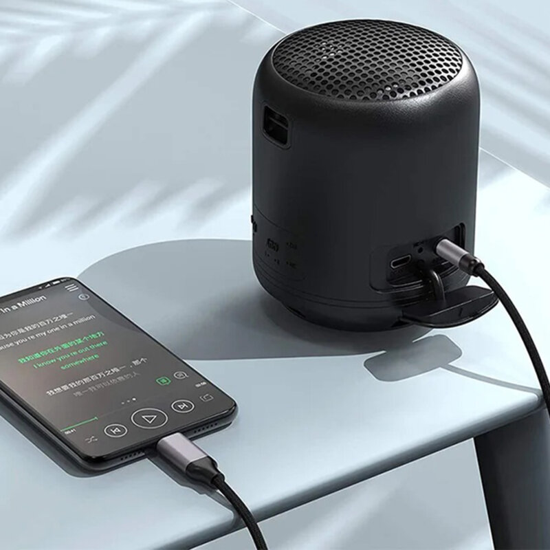 Cablu audio premium, adaptor USB-C Techsuit SoundShell AC9, 1.5m