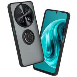 Husa Huawei nova 12i Techsuit Glinth cu inel suport stand magnetic, negru