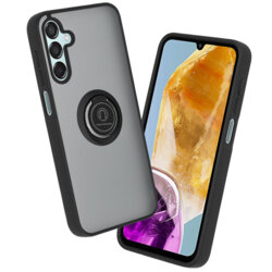Husa Samsung Galaxy M15 Techsuit Glinth cu inel suport stand magnetic, negru