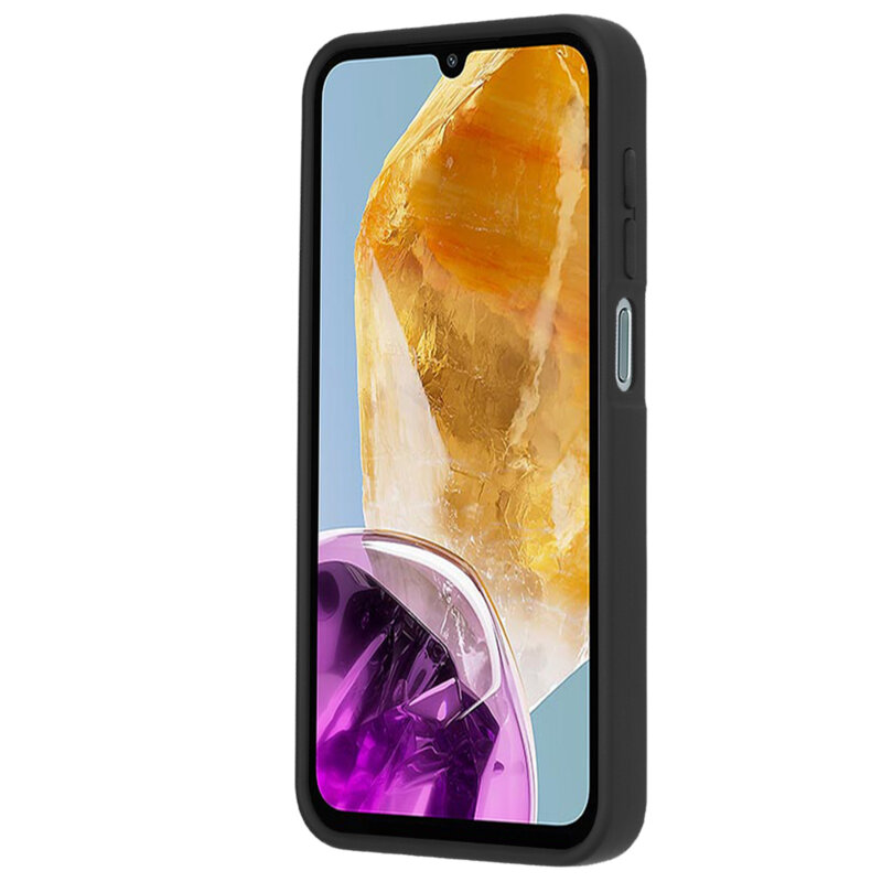 Husa Samsung Galaxy M15 Techsuit Glinth cu inel suport stand magnetic, negru