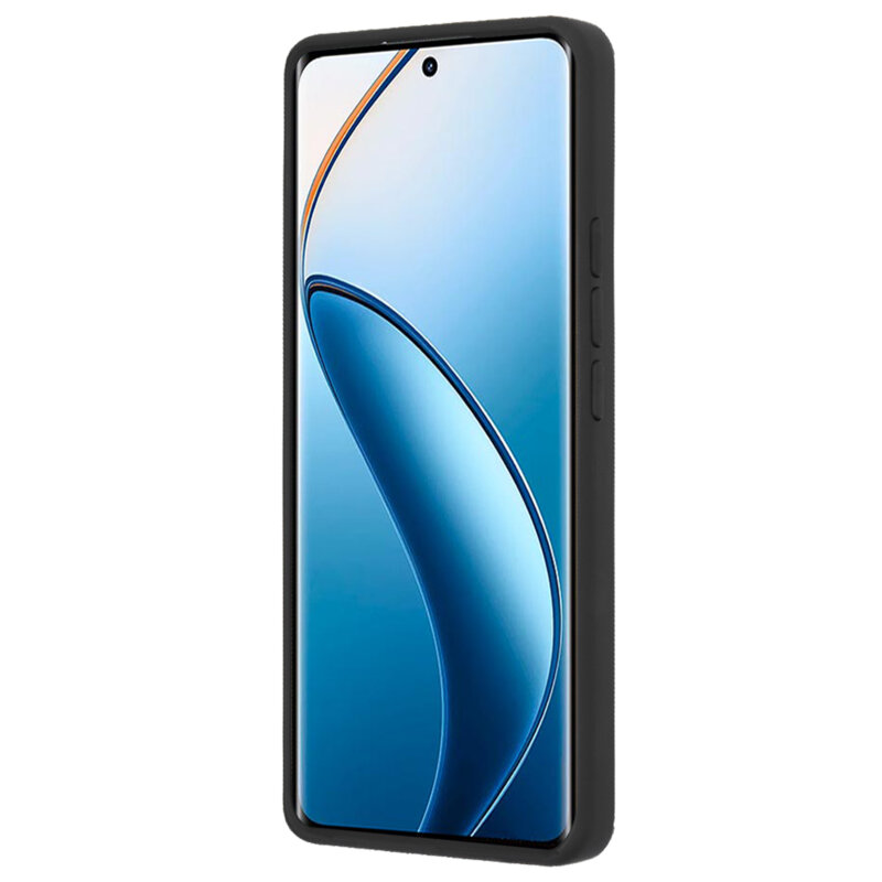 Husa Realme 12 Pro Techsuit Glinth cu inel suport stand magnetic, negru