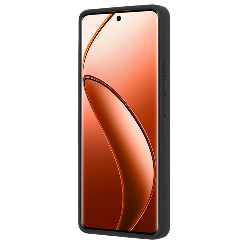 Husa Realme 12 Pro+ Techsuit Glinth cu inel suport stand magnetic, negru