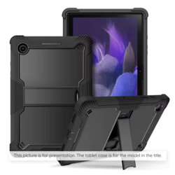 [Pachet 360°] Husa + folie sticla Xiaomi Redmi Pad 2 Techsuit Rugged TabShell, negru