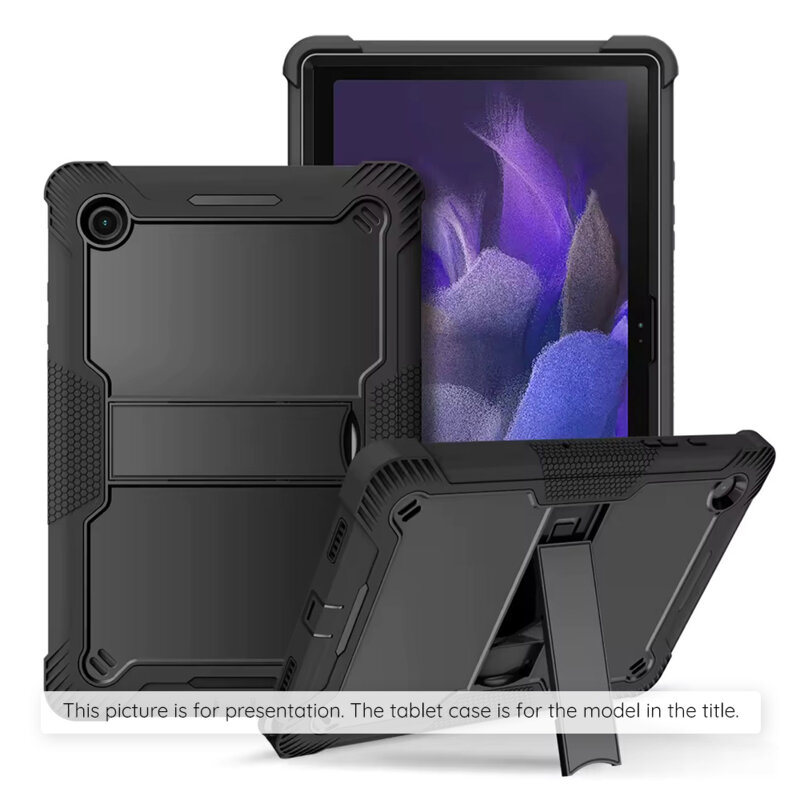 [Pachet 360°] Husa + folie sticla Xiaomi Redmi Pad 2 Techsuit Rugged TabShell, negru