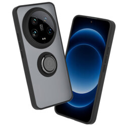 Husa Xiaomi 14 Ultra Techsuit Glinth cu inel suport stand magnetic, negru
