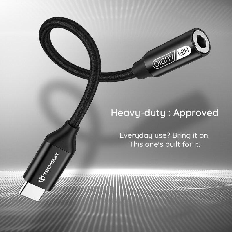 Adaptor audio DAC premium Type-C Techsuit FuseXound AC13, 0.1m