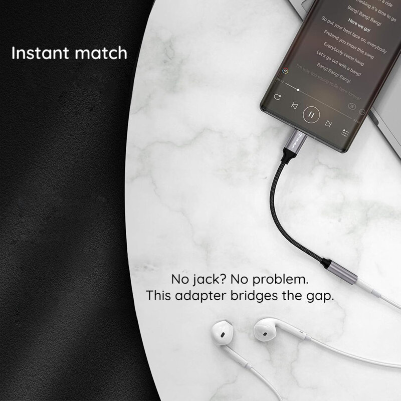 [Pachet 2x] Set adaptoare audio premium Type-C Techsuit FuseXound AC12