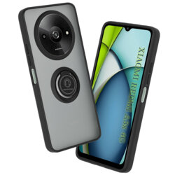 Husa Xiaomi Redmi A3x Techsuit Glinth cu inel suport stand magnetic, negru