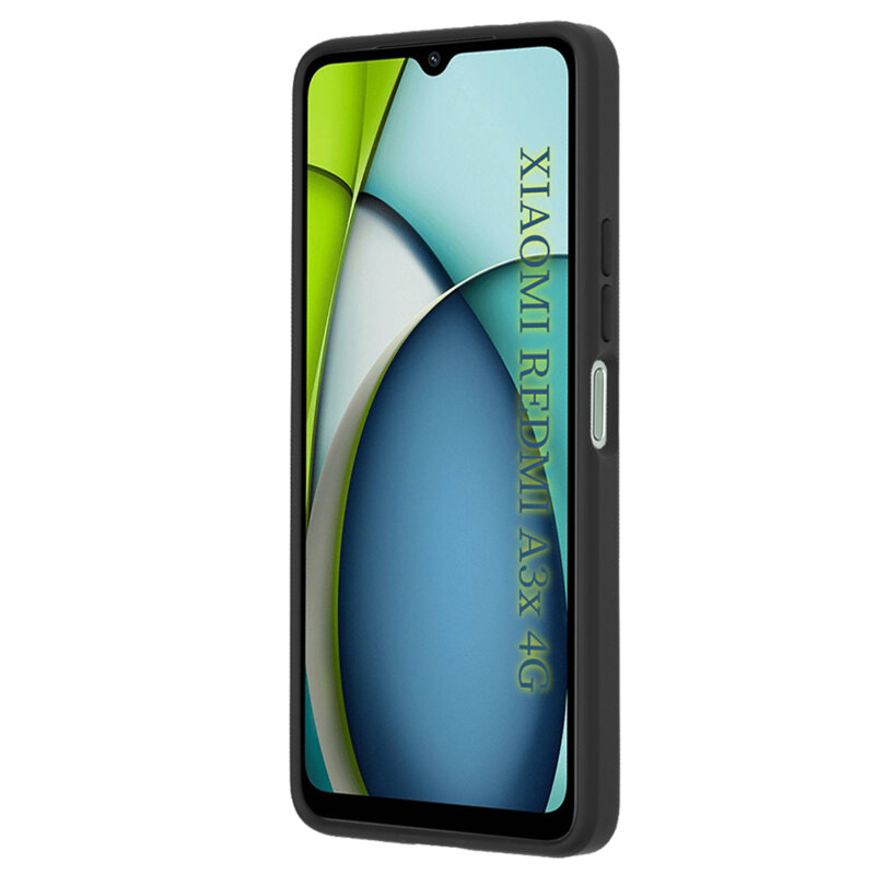 Husa Xiaomi Redmi A3x Techsuit Glinth cu inel suport stand magnetic, negru